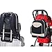 Mooxury Baby Diaper Backpack Nappy Bags with Stroller Straps and Insulated Bottle Sleeve - Navy Blue