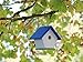HomePro Garden Hanging Wren House: Brilliant Blue and Green Poly Lumber Bird House