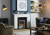 Dimplex Portree POR20CH Chrome Optiflame 3D Electric Fire 2KW Remote Control view 2