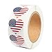 USA American Flag Heart Sticker Roll (1.7 x 1.5 in, 1000 Count)
