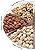 Broadway Basketeer's Gourmet Food Fresh Nuts Tray 6 Section Assortment Round Holiday Gift Basket