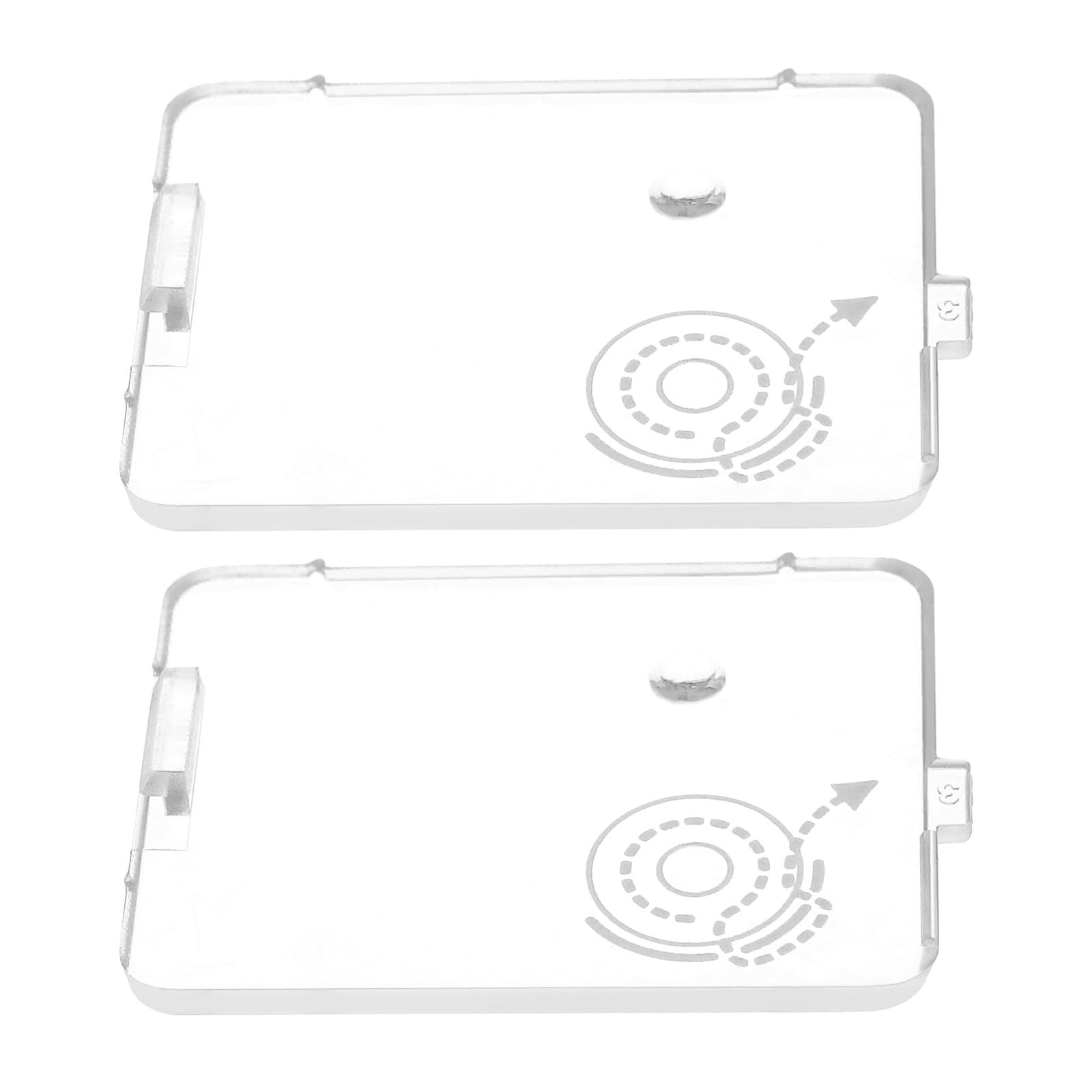 The Lord of the Tools 2 Pcs Bobbin Cover Slide Plate 416428301 Compatible with Singer 3321,3323,4411,4423,5511,511 Sewing Machine Needle Cover Plate(Transparent)