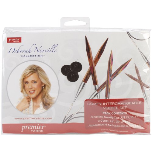 Premier Yarns Deborah Norville Interchangeable Kneedle Set, 32-Inch