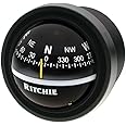 Ritchie Navigation V-57.2 Explorer Compass - Dash Mount, Black with Black Dial, one Size