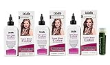 Cosamo -Love Your Color- Ammonia & Peroxide Free Hair Color #775 Light Ash Brown (Pack of 3) with a Jarosa Beauty Bee Organic Peppermint Lip Balm 100% All Natural Deep Moisturizing Usda Certified