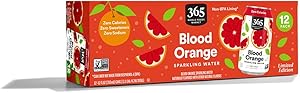 365 by Whole Foods Market Blood Orange Sparkling Water 12pk, 12 Fl Oz