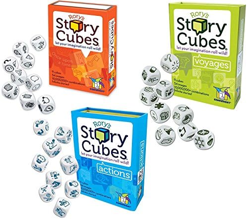 Rory's Story Cube Complete Set - Original - Actions - Voyages 2 Pack