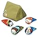 Disney Store Mini Tsum Tsum Special Camp Set with Plush Tent and 4 Micro 2.5” Stuffed Plush Toys