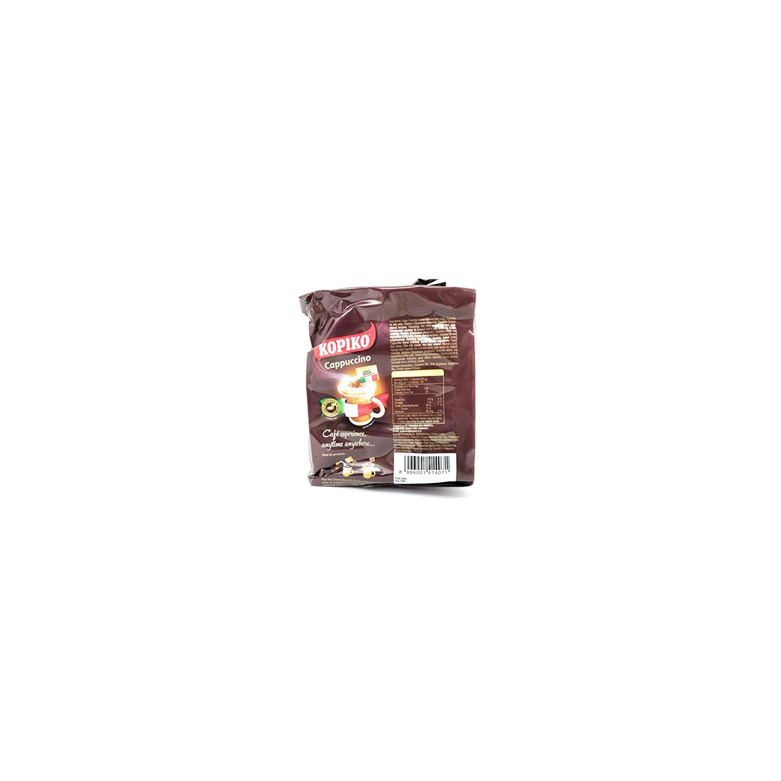 Kopiko Cappuccino Instant Coffee Mix (2 Pack, Total of 500g) Top