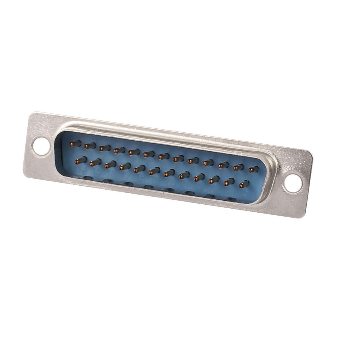 sourcing map D-SUB DB25 2 Rows 25 Pin Male Solder Type Adapter Connector Straight