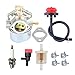 Hipa 640052 HMSK100 HMSK80 HMSK105 Carburetor for Tecumseh 8HP 9HP 10 HP HMSK85 HMSK90 HMSK105 HMSK110 LH318SA LH358SA SnowBlower Thrower Engine Carb Parts Replace 640349 640052 640054 640058