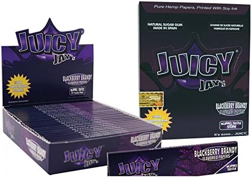 1 Booklets of Juicy Jays King Size Slim (BLACKBERRY BRANDY) BY MAKBROS