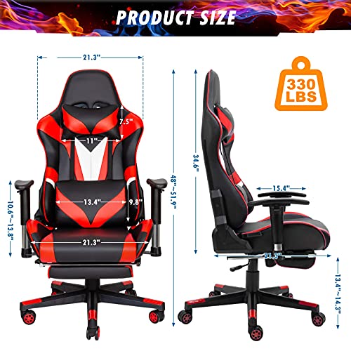 Scurrty Professional Gaming Chair Ergonomic Massage Gaming Chair High