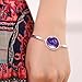 JIAYIQI Women Shiny Starry Sky Crescent Luna Crystal Gemstone Stud Earrings Bracelet Bangle Pendant Necklace
