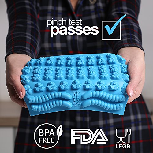 2 Gummy+Bear+Mold+Silicone+Yellow