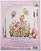Bucilla Stamped Cross Stitch Crib Cover  Kit, 34 by 43-Inch, 45927 Garden Fairies