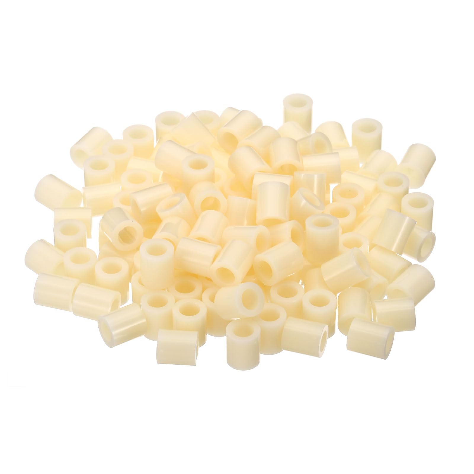 PATIKIL M5 Round ABS Spacers Washer Heavy Duty Spacers Never Rust, 240 Pcs 5.5mm ID, 9mm OD, 10mm Length Without Threaded,Switch and Receptacle Spacers Hardware for M5 Screws — image 1
