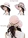 Ls Lady Womens Summer Flap Cover Cap Cotton Anti-UV UPF 50+ Sun Shade Hat with Bow. Adjustable Hat (One Size, Z Wine Red)