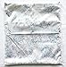 Wet Dry Bag Baby Cloth Diaper Nappy Bag Reusable with Two Zippered Pockets (Silver)