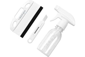 rabbitgoo Window Tint Kit, 3 Pcs Window Privacy Film Installation Tools Set, Includes Suede Squeegee, Utility Knife & 120ml Adjustable Spray Bottle for Car Tints, Privacy Film, Wallpaper Application