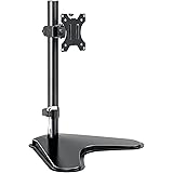 MOUNTUP Single Monitor Stands, Freestanding VESA Monitor Desk Mount fits 13 to 32 inch Computer Screen with Height Adjustable