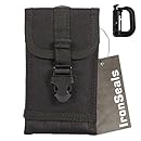 IronSeals 2-Pack Tactical MOLLE Pouches - Compact EDC Utility Organizer With Canada Flag Patch