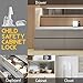 Cabinet Locks, Baby Proofing Child Safety Cabinets Locks 10 Packs, Easy Installing Safety Drawer Locks -No Need Tools Drilling Measuring for Drawers, Cabinets, Closets