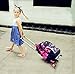 COOFIT Rolling Backpack Cute School Backpack Kids Backpack With Wheels Black
