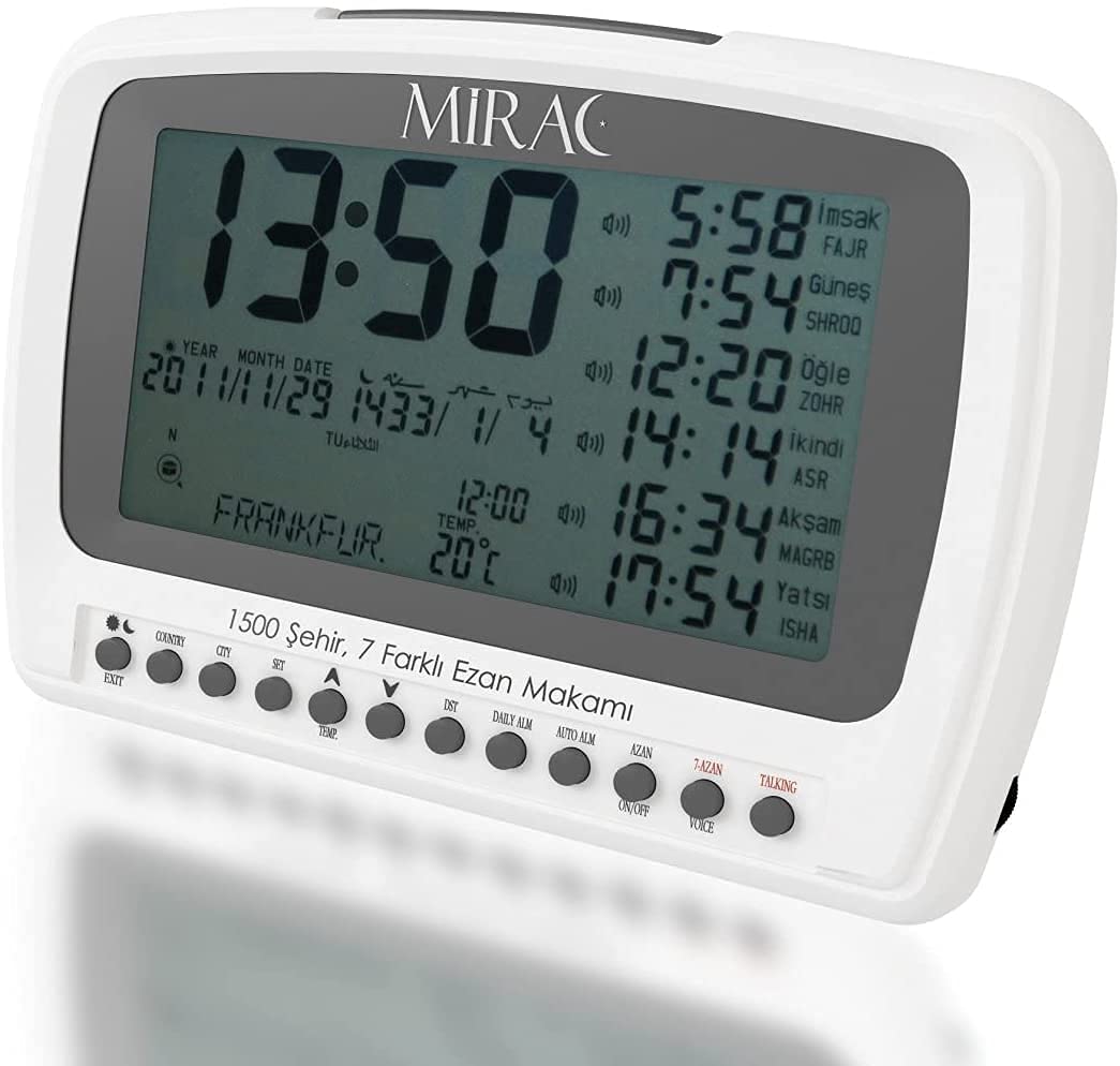 MIRAC Ramazan Aktion Masa Ezan Saati Table Azan Clock