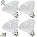 TORCHSTAR UL-Listed Energy Star 13.5W Dimmable PAR30 LED Bulb, 75W Halogen Eqv. 850lm Damp Location Spotlight Bulb for Recessed, Gimbal Ring, Track Lighting, Warm White 3000K, Pack of 4