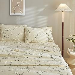VClife Twin XL Sheet Set - 3 PC Floral Printed