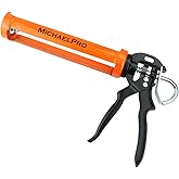 MichaelPro MP013005 Professional Drip-Free Caulking Gun with 12:1 Thrust Ratio, 10oz Anti-Drip Caulk Gun, Silicone Applicator