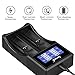 Asperx 18650 Battery Charger with Smart LCD Dispaly for Rechargeable Batteries 10440 14500 16340 18650 RCR123 26650 Ni-MH Ni-Cd AA AAA Li-ion LiFePO4 IMR