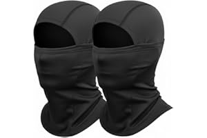 KENPMA 2-Pack Winter Balaclava Face Mask for Men & Women, Thermal Ski Mask for Cold Weather, Windproof Full Face Cover for Sk