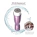 Facial Hair Remover for Women, Anjou Painless Facial Hair Trimmer for Peach Fuzz, Chin Hair, Upper Lip Moustaches, IPX 6 Waterproof with Built-In LED light