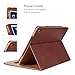 iPad 9.7 2017/2018 case - Leather Multiple Card Pocket Stand Case with Auto Sleep/Wake Up Viewing Angles Stand Folio Design for Apple iPad 9.7 inch 2017/2018 Air/Air 2 - Brown