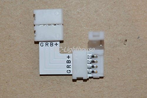 5050 LED Light Strip Adaptor " L " Connector and Clips