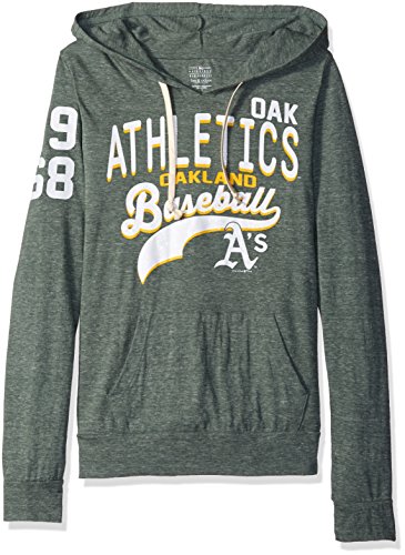MLB Women's Tri-Blend Pullover Hoodie with Pouch Pocket