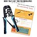 Ethernet Cable Crimp Tool RJ45 and RJ12, RJ11 Crimper, Cutter, Stripper and Bonus Infographics - How To Crimp, Cut and Strip Networking Cat5, Cat6 Cables