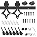 SmartStandard 8ft Heavy Duty Sliding Barn Door Hardware Kit - Super Smoothly and Quietly - Simple and Easy to install - Includes Step-By-Step Installation Instruction - Single Rail -Fit 48