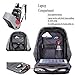 Anti-theft backpack USB port backpack Laptop Backpack (Black)
