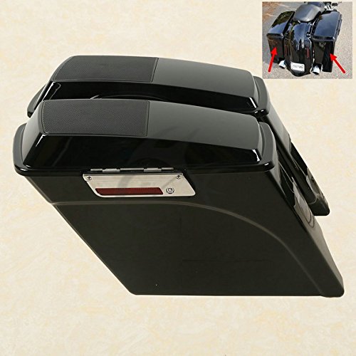 thumbnail image 2 of Hard ABS Saddlebags With 6x9 Speaker Lids For Harley Touring & Road Glide 1994-2013 2 of 6