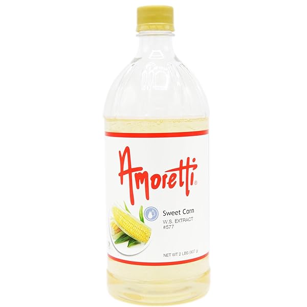 AMORETTI – SWEET CORN EXTRACT WATER SOLUBLE 2 OZ – HIGHLY CONCENTRATED & PERFECT FOR PASTRY, SAVORY, BREWING, AND MORE, PRESERVATIVE FREE, VEGAN, KOSHER PAREVE, KETO FRIENDLY