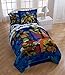 Nickelodeon Teenage Mutant Ninja Turtles City Limits Twin Comforter - Super Soft Kids Reversible Bedding features the Turtles - Fade Resistant, Includes 1 Bonus Sham (Official Nickelodeon Product)