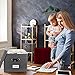 Collapsible File Organizer Box - Beautiful Linen Filing Box For Easy File Folder Storage - Organize Your Documents and Hanging Files in Style