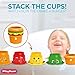 Playboom Baby Bath Toy -Waterfall Water Station with 5 Stackable Cups Enhance Your Baby’s Thinking Ability and Creativity Great Bathtub Toys for Boys - Girls-Toddlers