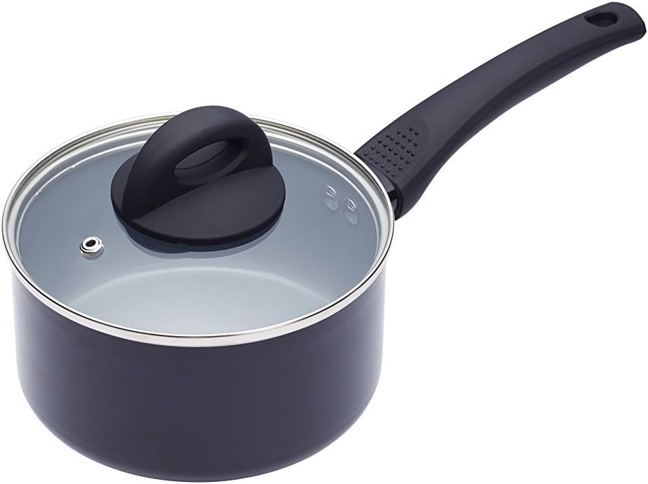 MasterClass InductionSafe NonStick Ceramic Eco Saucepan, 16 cm