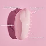 Tangle Teezer Original Plant Brush Detangler Pink | Eco Plant-Based Hairbrush view 2