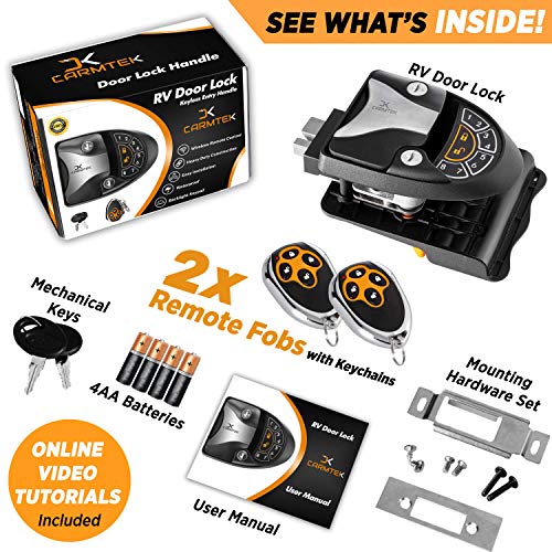 CARMTEK RV Keyless Entry Door Lock Latch Handle 2022 RV Lock