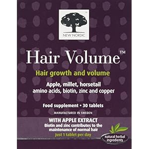 New-Nordic-Hair-Volume-30-Tablets-120-g-NEWHAI3LQ New Nordic Hair Volume Tablets 30 Pack - Volumising Hair Growth and Grey Hair Prevention - Biotin Tablets - Hair Care…